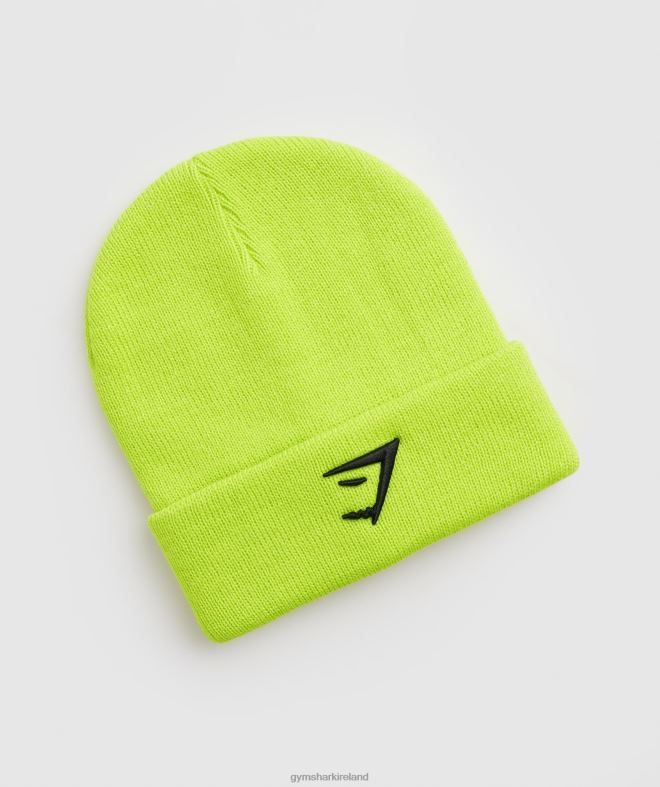 Unisex Sharkhead Beanie 8004D1141 Gymshark Reactive Green
