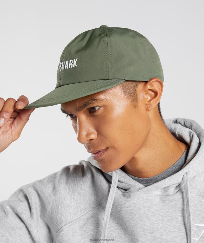 Unisex Flat Peak Cap 8004D1135 Gymshark Core Olive