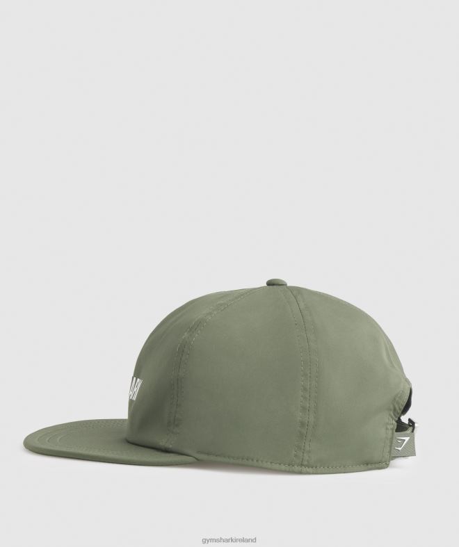 Unisex Flat Peak Cap 8004D1135 Gymshark Core Olive