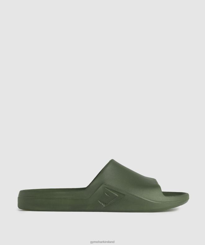 Unisex Rest Day Slides 8004D1065 Gymshark Core Olive