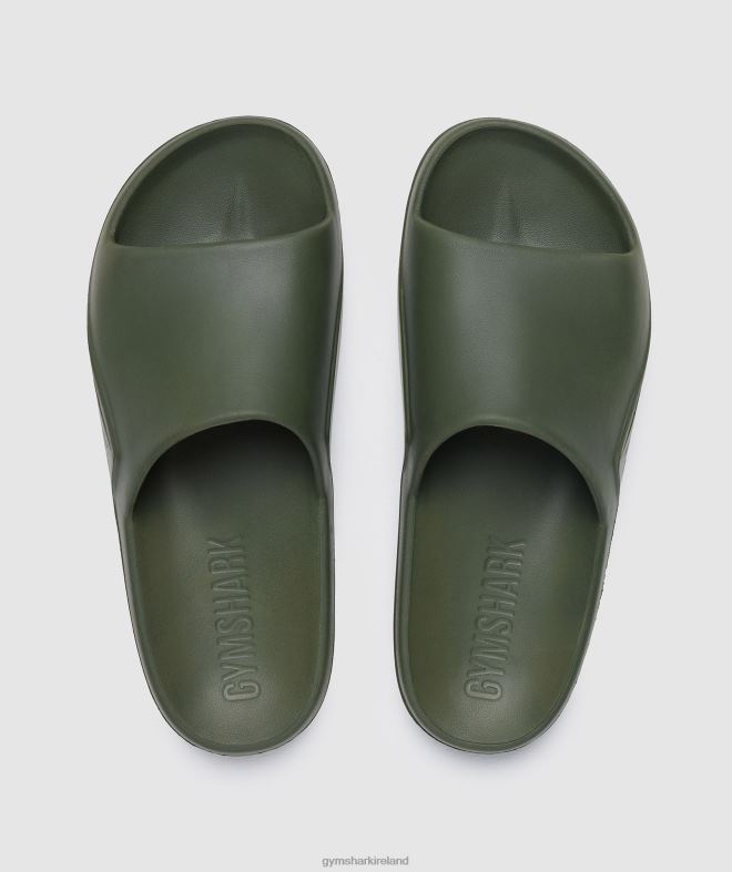 Unisex Rest Day Slides 8004D1065 Gymshark Core Olive