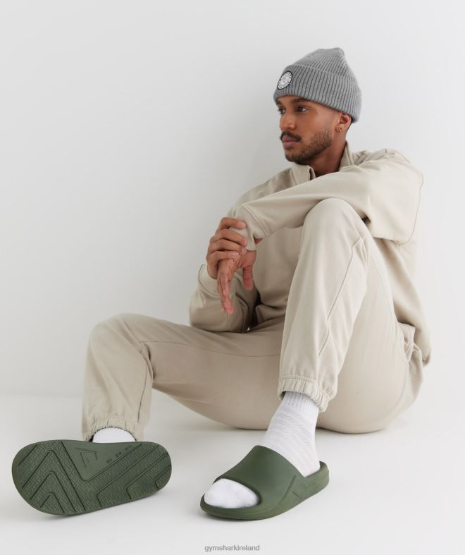 Unisex Rest Day Slides 8004D1065 Gymshark Core Olive