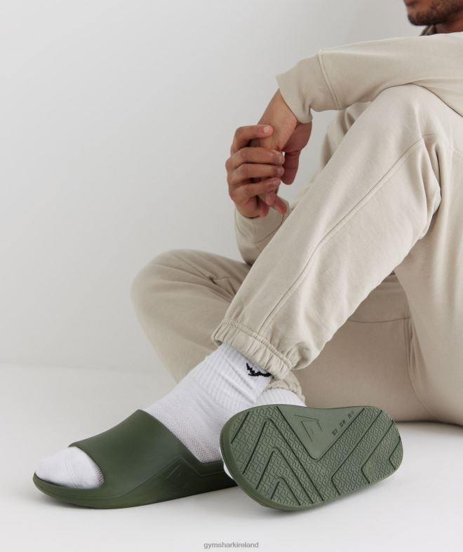 Unisex Rest Day Slides 8004D1065 Gymshark Core Olive
