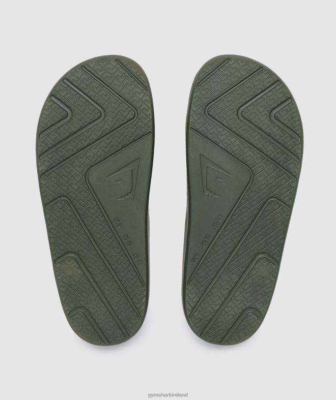 Unisex Rest Day Slides 8004D1065 Gymshark Core Olive