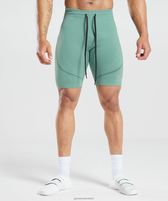 Men 315 Seamless Shorts 8004D1034 Gymshark Ink Teal/Jewel Green