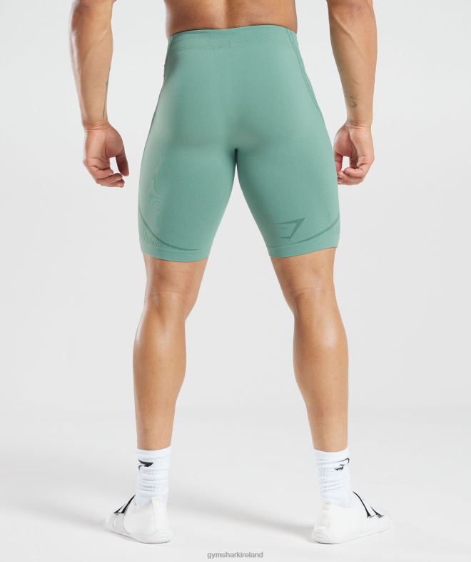 Men 315 Seamless Shorts 8004D1034 Gymshark Ink Teal/Jewel Green