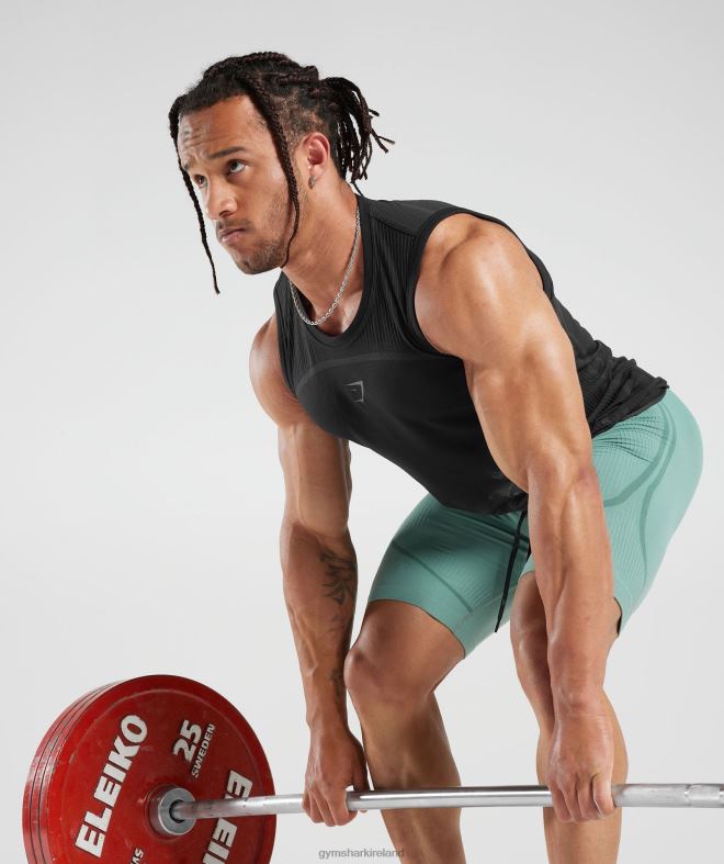 Men 315 Seamless Shorts 8004D1034 Gymshark Ink Teal/Jewel Green