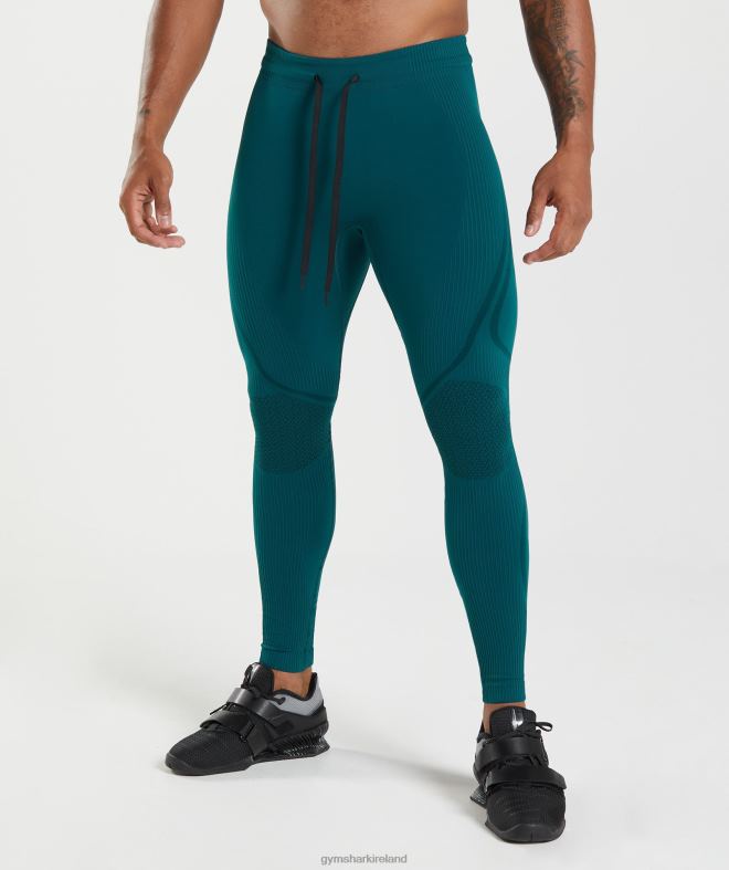 Men 315 Seamless Tights 8004D1040 Gymshark Winter Teal/Black