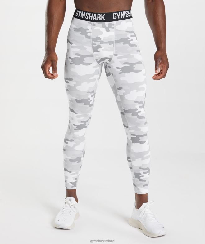 Men Element Baselayer Legging 8004D1039 Gymshark Light Grey Print