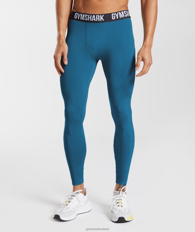 Men Element Baselayer Legging 8004D1041 Gymshark Atlantic Blue