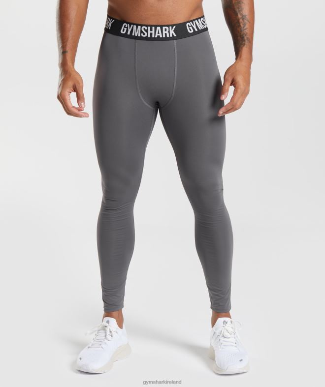 Men Element Baselayer Leggings 8004D1032 Gymshark Silhouette Grey