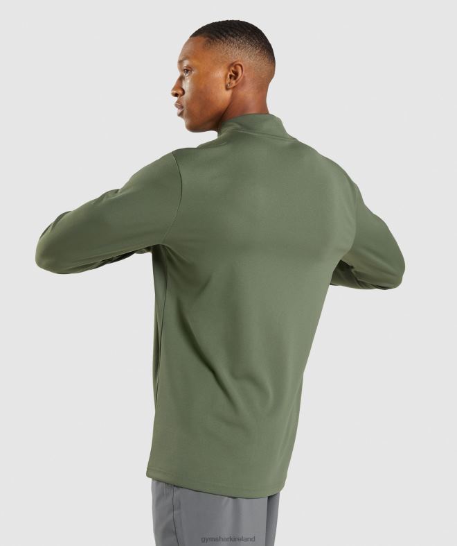 Men Arrival 1/4 Zip Pullover 8004D871 Gymshark Core Olive