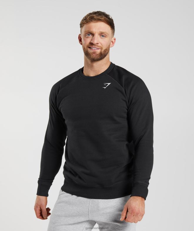 Men Crest Sweatshirt 8004D787 Gymshark Black