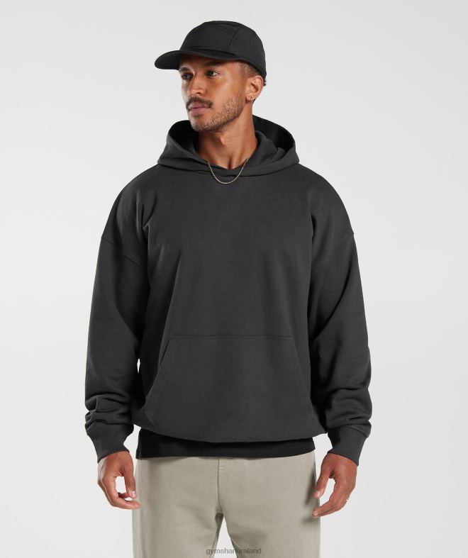 Men Rest Day Essentials Hoodie 8004D801 Gymshark Onyx Grey