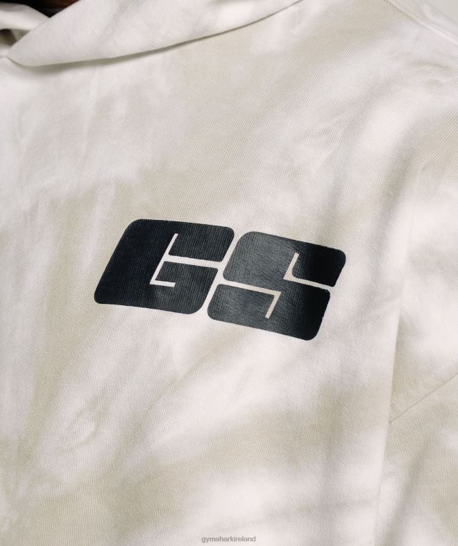 Men Rest Day Hoodie 8004D802 Gymshark White/Mushroom Brown/Spiral Optic Wash