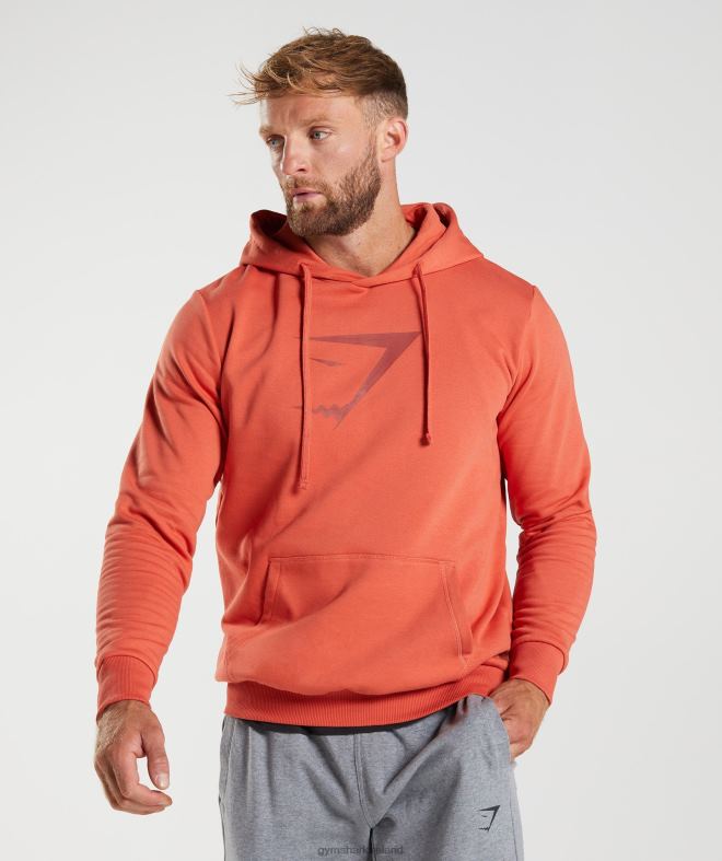 Men Sharkhead Infill Hoodie 8004D865 Gymshark Storm Red