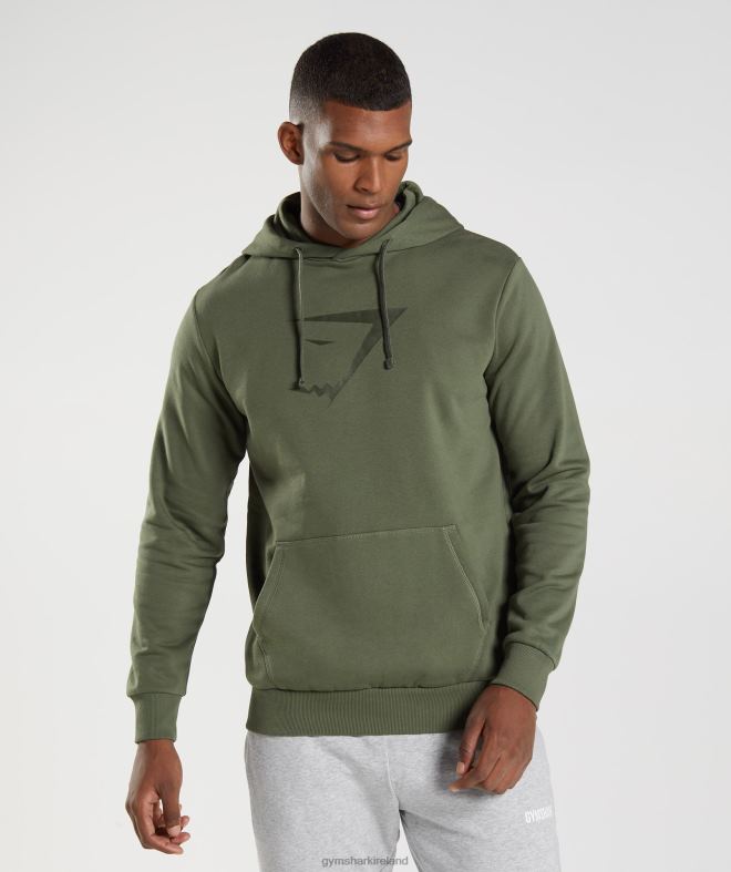Men Sharkhead Infill Hoodie 8004D872 Gymshark Core Olive
