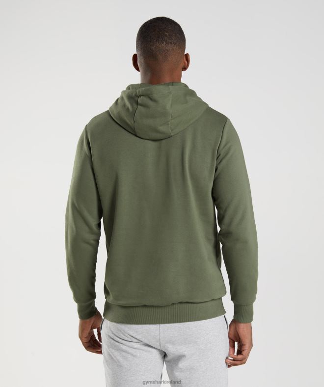 Men Sharkhead Infill Hoodie 8004D872 Gymshark Core Olive