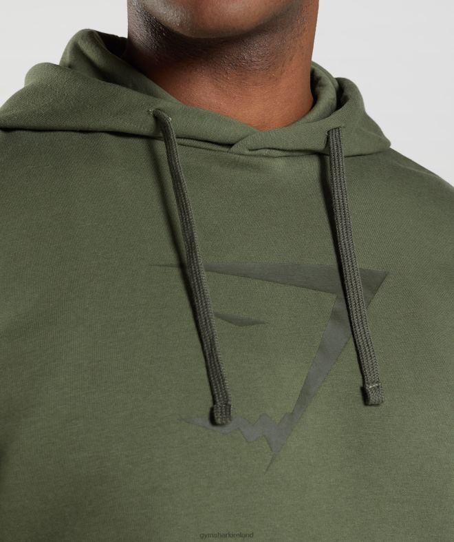 Men Sharkhead Infill Hoodie 8004D872 Gymshark Core Olive