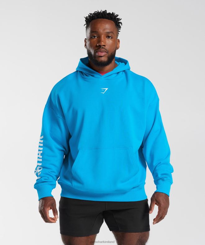 Men Slice Hoodie 8004D880 Gymshark Electric Blue