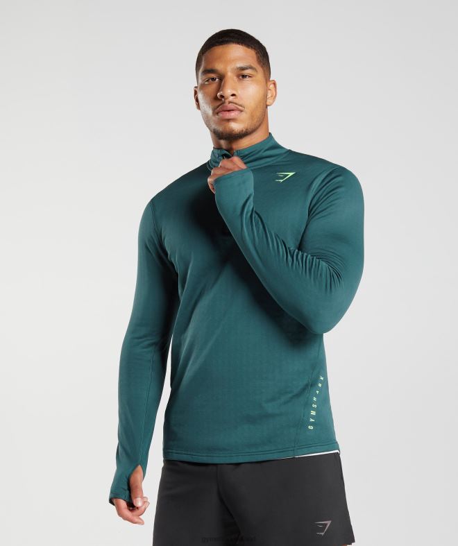 Men Sport 1/4 Zip 8004D815 Gymshark Winter Teal