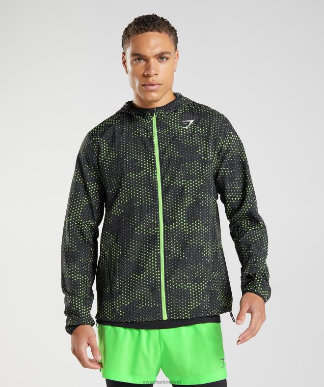 Men Sport Windbreaker 8004D813 Gymshark Fluo Lime