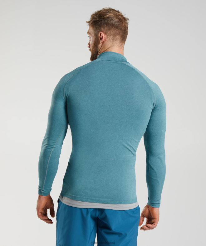 Men Vital 1/4 Zip 8004D857 Gymshark Thunder Blue/Iceberg Blue