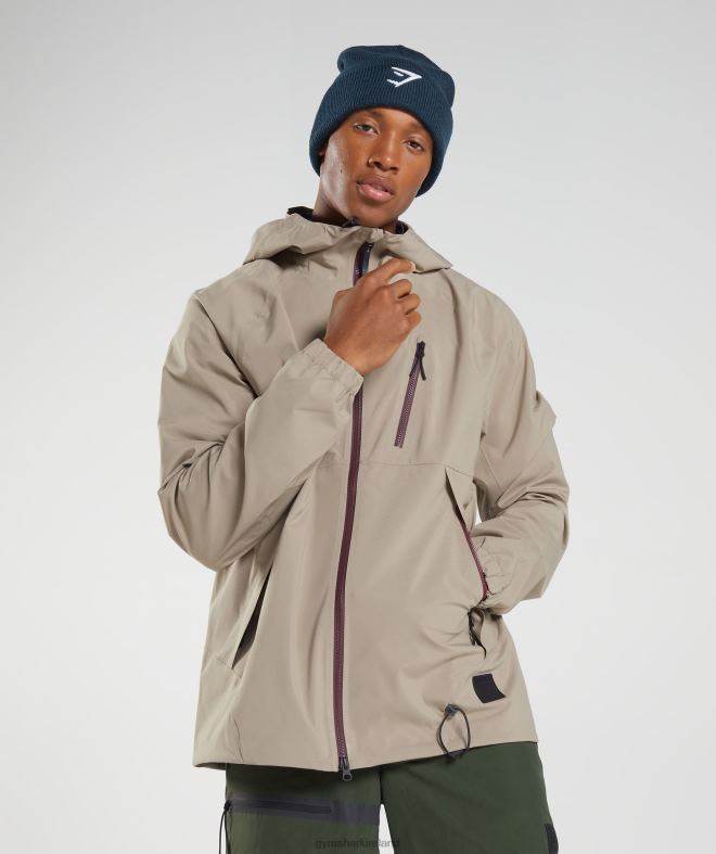 Men Retake Jacket 8004D833 Gymshark Cement Brown