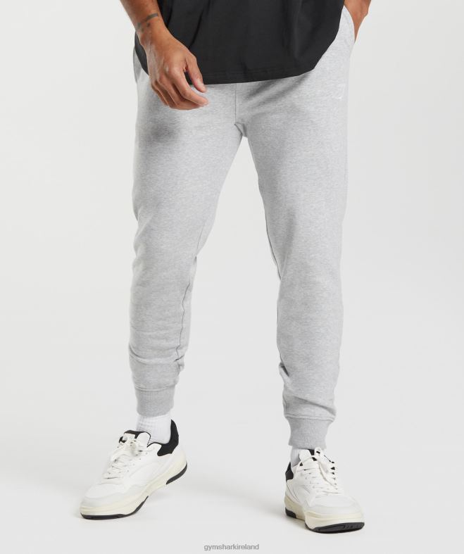 Men Crest Joggers 8004D1056 Gymshark Light Grey Marl