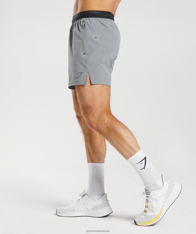 Men Apex 5 Hybrid Shorts 8004D546 Gymshark Drift Grey