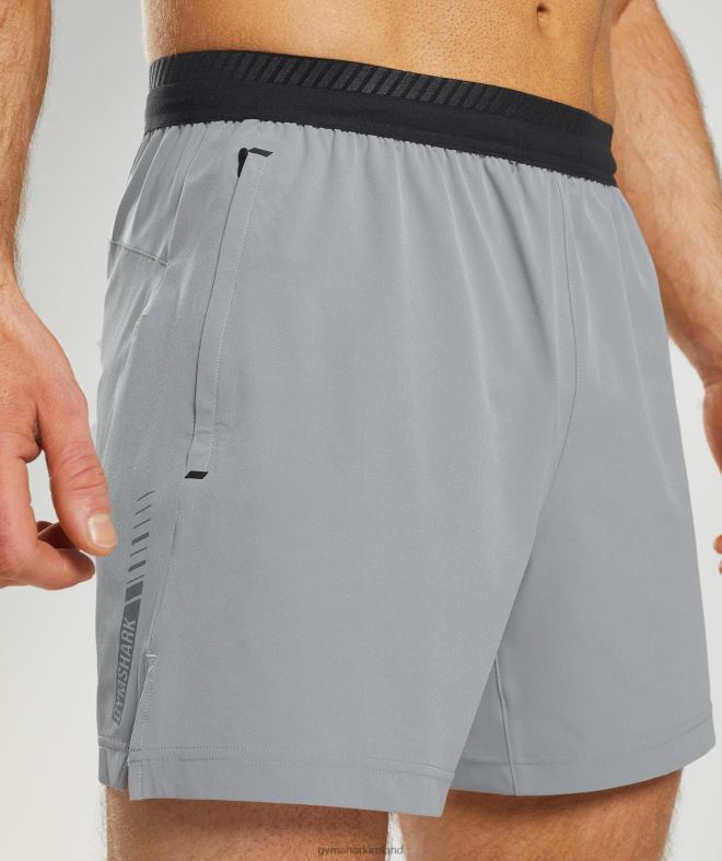 Men Apex 5 Hybrid Shorts 8004D546 Gymshark Drift Grey