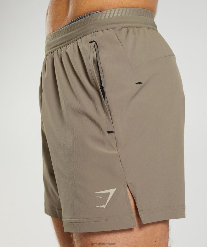 Men Apex 5 Hybrid Shorts 8004D550 Gymshark Earthy Brown