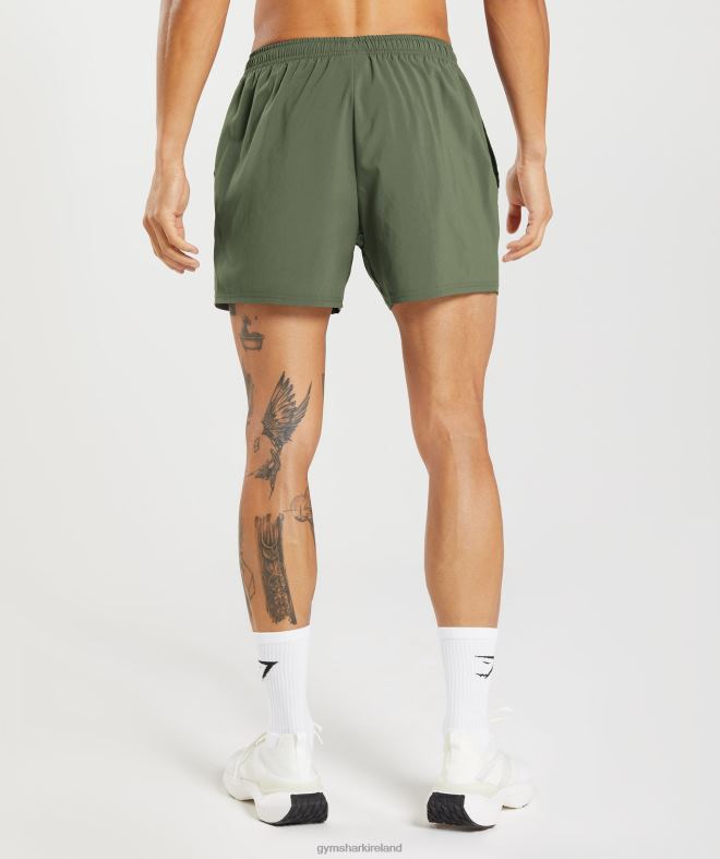 Men Arrival 5 Shorts 8004D517 Gymshark Core Olive