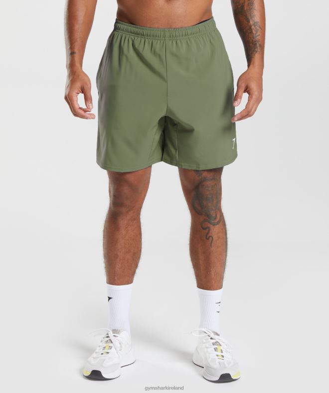 Men Arrival Shorts 8004D530 Gymshark Core Olive