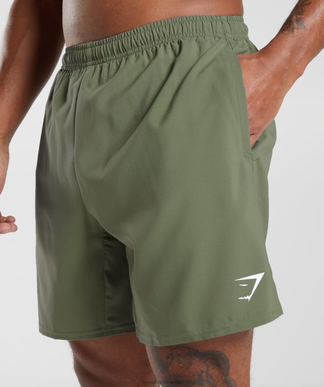 Men Arrival Shorts 8004D530 Gymshark Core Olive