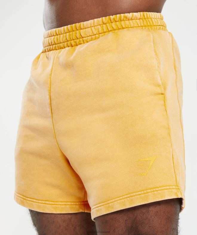 Men Power Washed 5 Shorts 8004D562 Gymshark Sunny Yellow