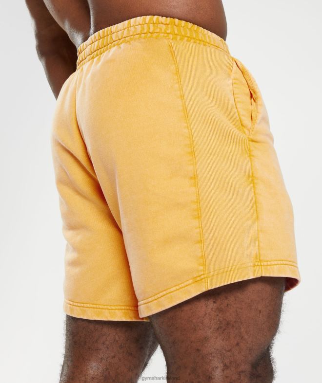 Men Power Washed 5 Shorts 8004D562 Gymshark Sunny Yellow
