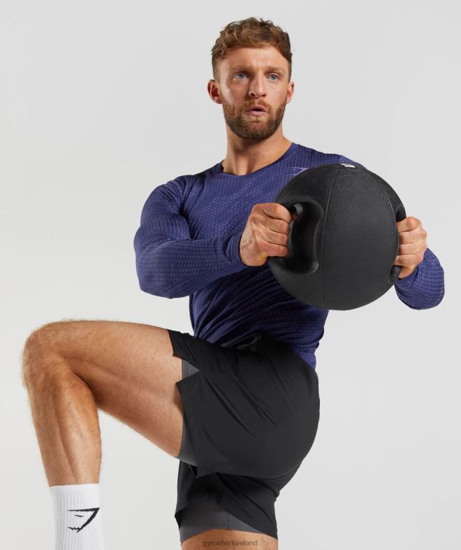 Men Sport 5 2 In 1 Shorts 8004D516 Gymshark Black/Silhouette Grey