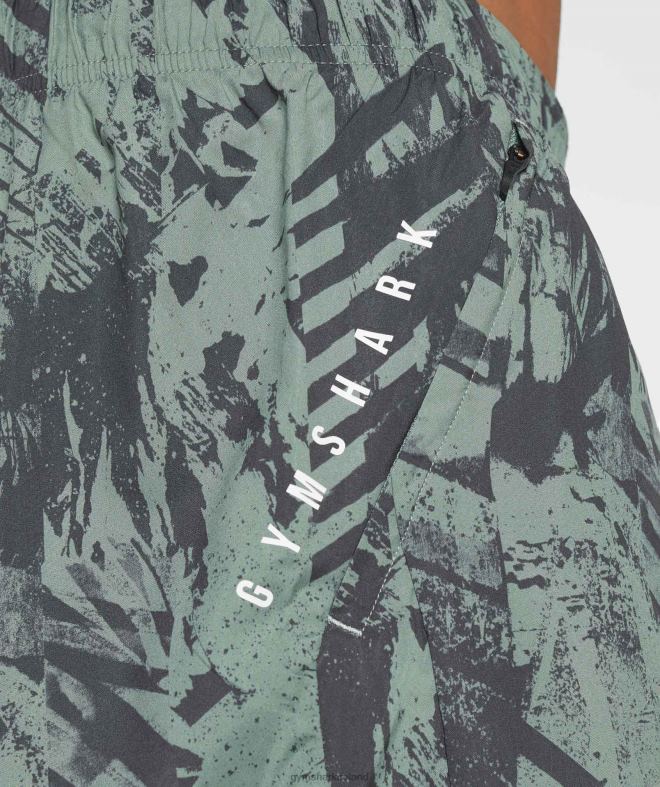 Men Sport 5 2 In 1 Shorts 8004D565 Gymshark Willow Green/Black