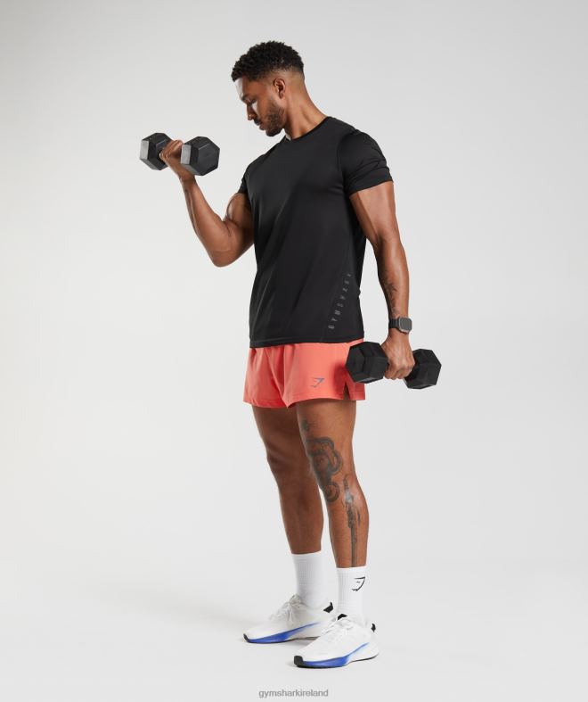 Men Sport Run 3 Shorts 8004D526 Gymshark Aerospace Orange