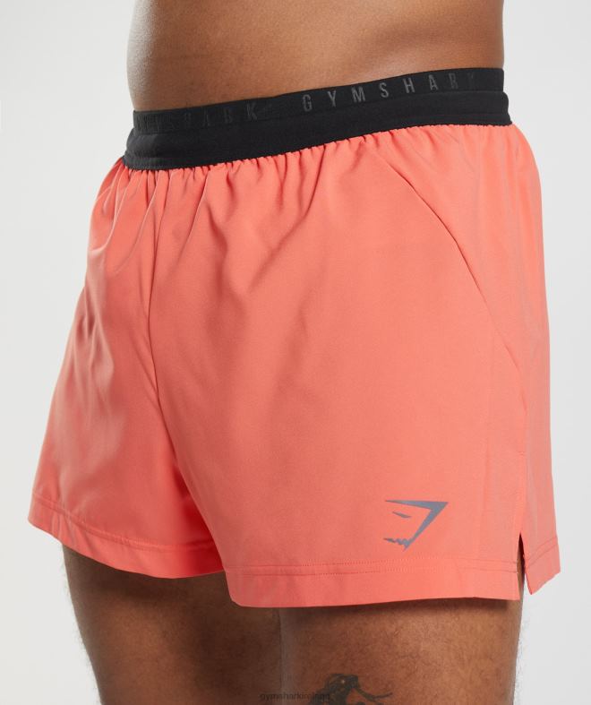 Men Sport Run 3 Shorts 8004D526 Gymshark Aerospace Orange