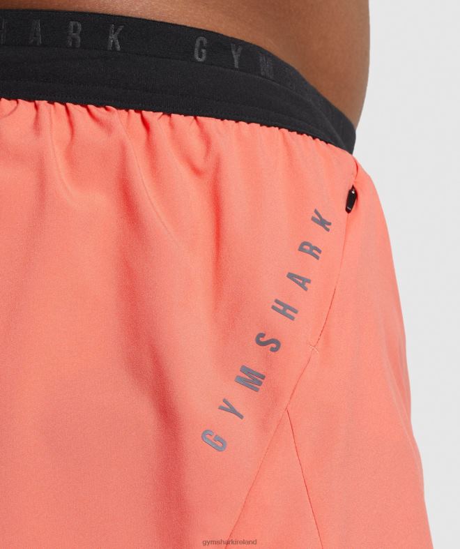 Men Sport Run 3 Shorts 8004D526 Gymshark Aerospace Orange