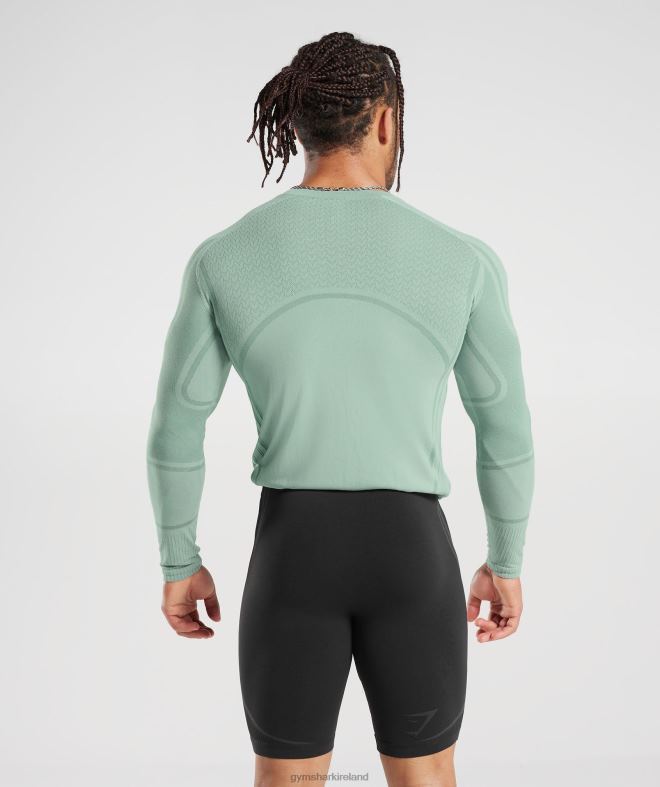 Men 315 Seamless Long Sleeve T-Shirt 8004D780 Gymshark Frost Teal/Ink Teal