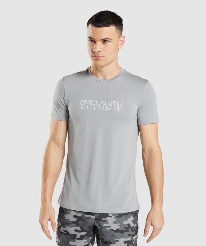 Men Arrival Graphic T-Shirt 8004D665 Gymshark Smokey Grey