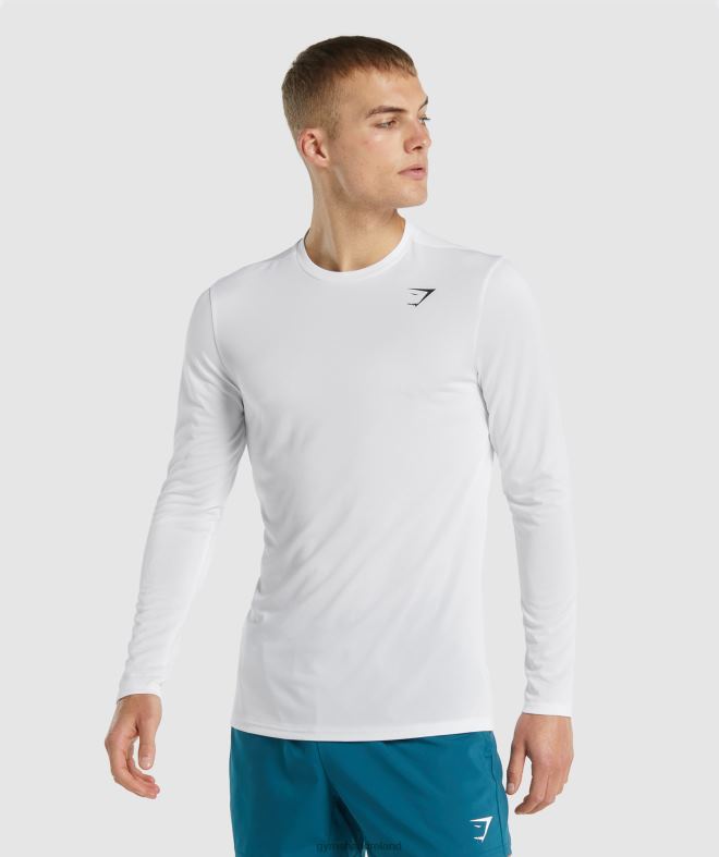 Men Arrival Long Sleeve T-Shirt 8004D649 Gymshark White