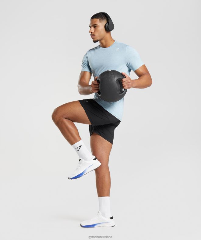 Men Arrival T-Shirt 8004D767 Gymshark Iceberg Blue/Icy Blue Marl