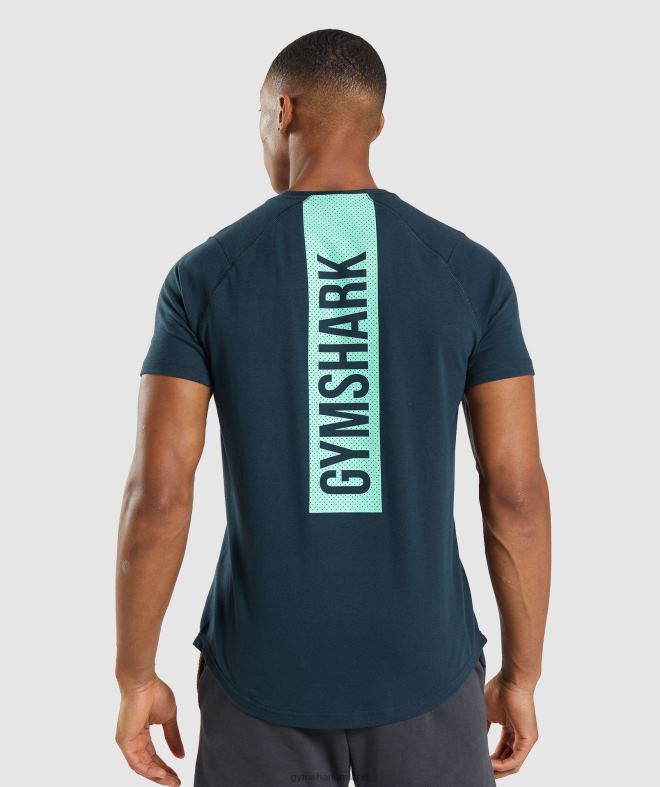 Men Bold T-Shirt 8004D706 Gymshark Navy