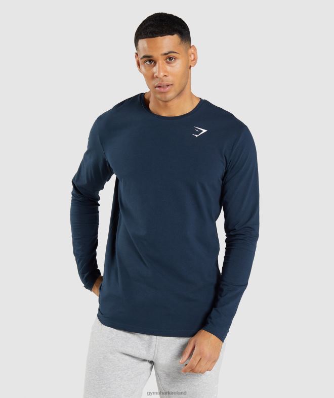 Men Essential Long Sleeve T-Shirt 8004D702 Gymshark Navy