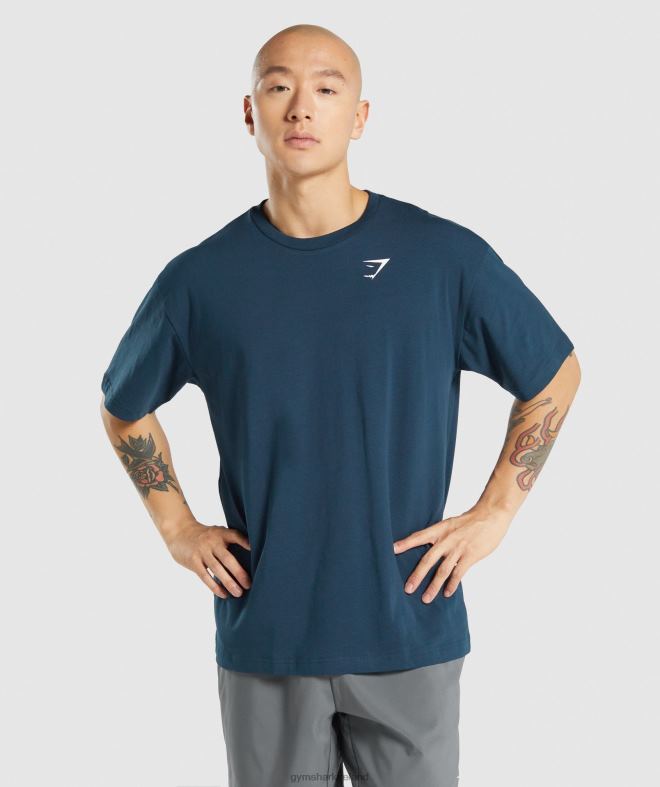 Men Essential Oversized T-Shirt 8004D573 Gymshark Navy