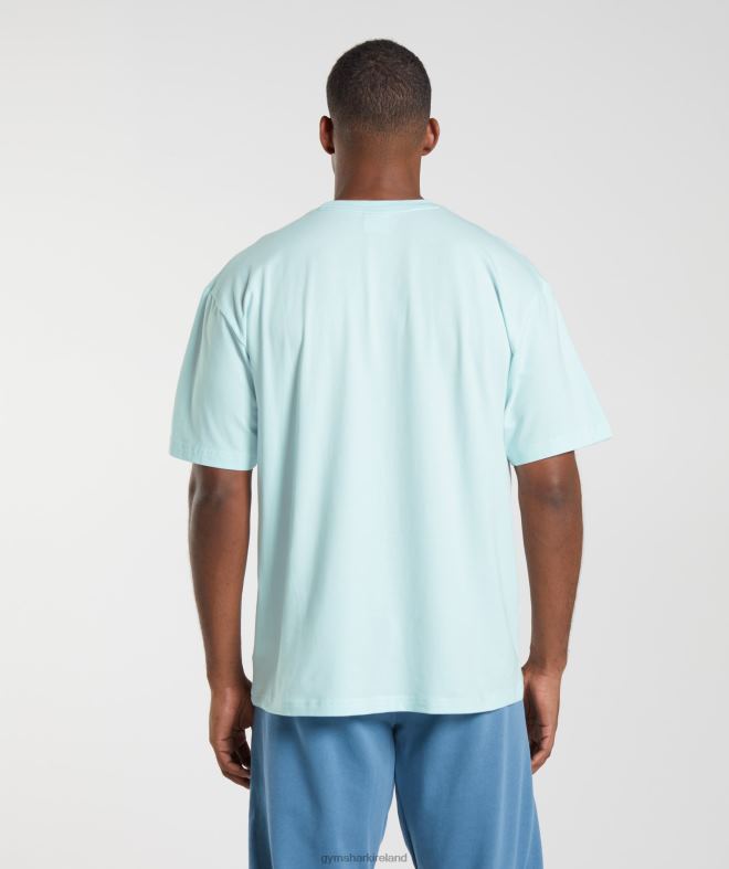 Men Essential Oversized T-Shirt 8004D591 Gymshark Icy Blue